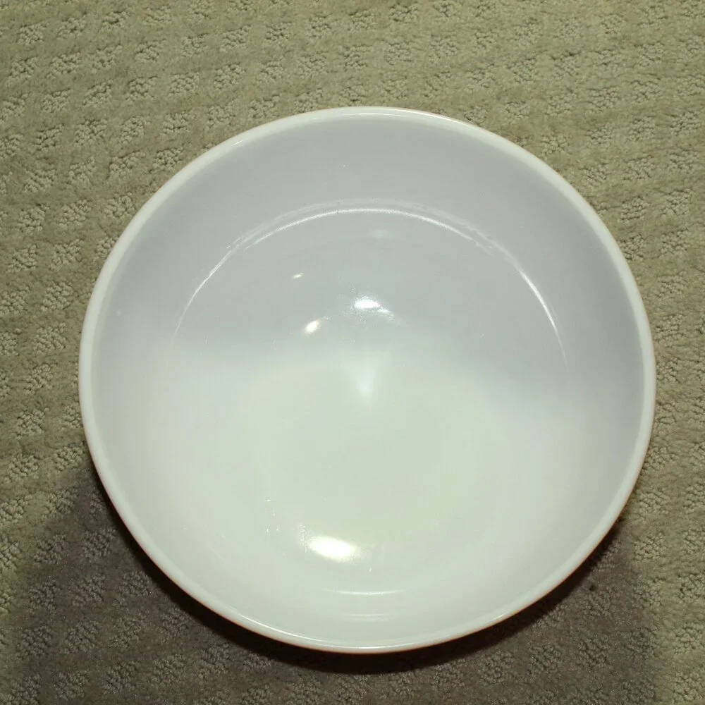 Vintage 70s Pyrex Flameglo Red/Orange Ombre Mixing Bowl #404 4 QT